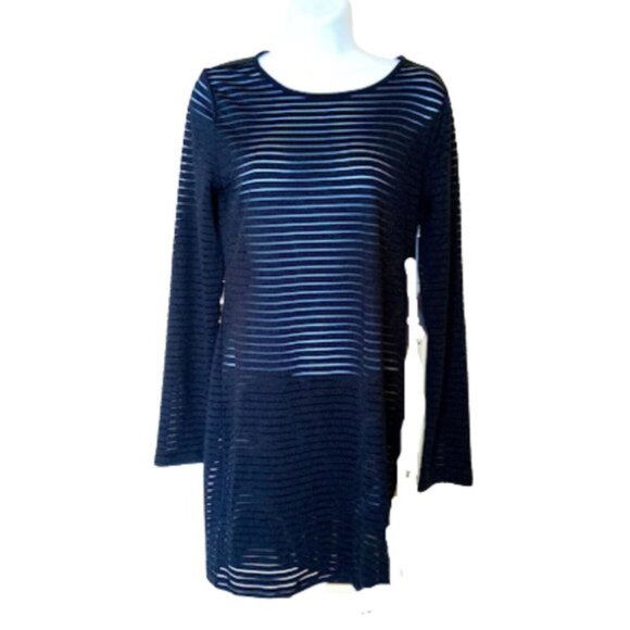 Black Mesh Dress Size Large New NWOT - Picture 4 of 6